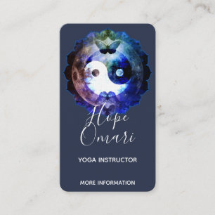 Mystical Yin Yang, Spiritual Holistic Business Card