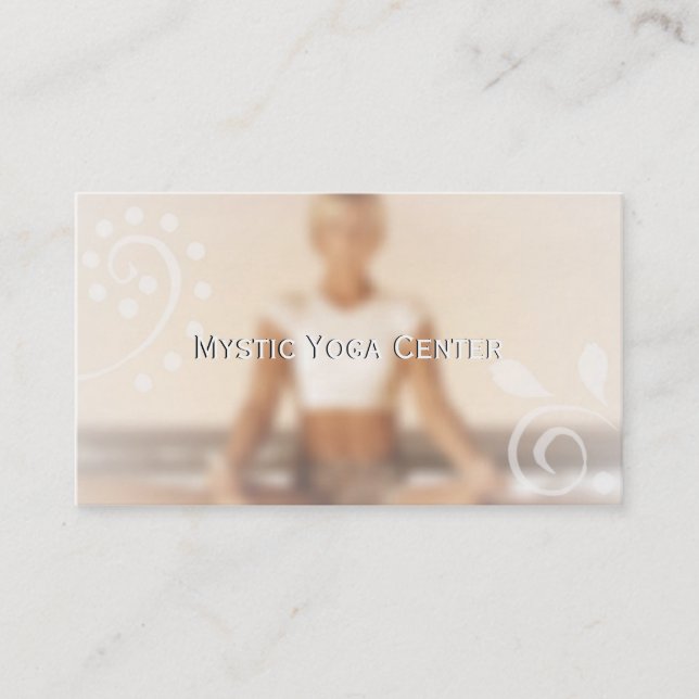 Mystical Yoga {alt} Business Cards (Front)