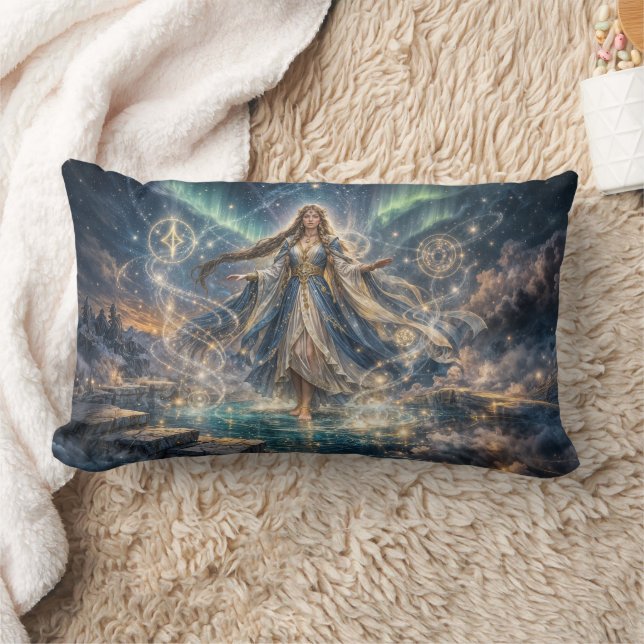 MystiCelestial Sorceress Fantasy Pillow (Blanket)