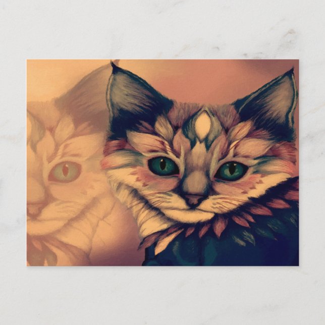 Mysticism Cat Atmosphere Postcard (Front)
