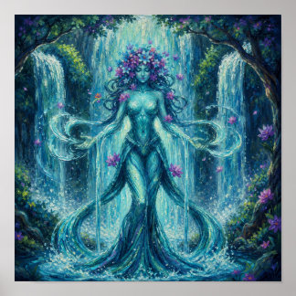 MysticWaterFallWitch Poster
