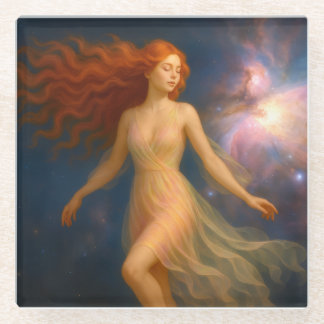 Mystik Woman - glass oppressor Glass Coaster