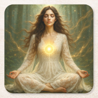 Mystik Woman - glass oppressor Square Paper Coaster