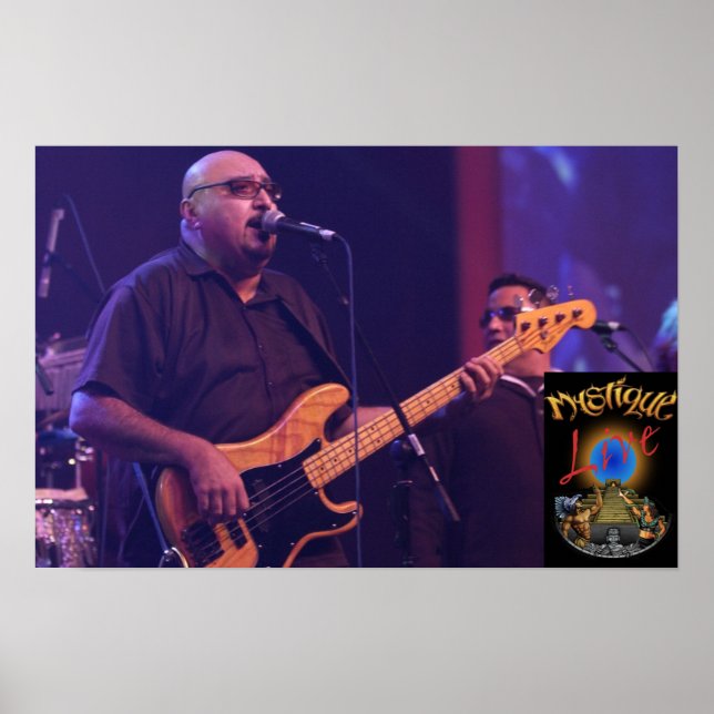 Mystique Bandleader Edward Villalba Poster (Front)