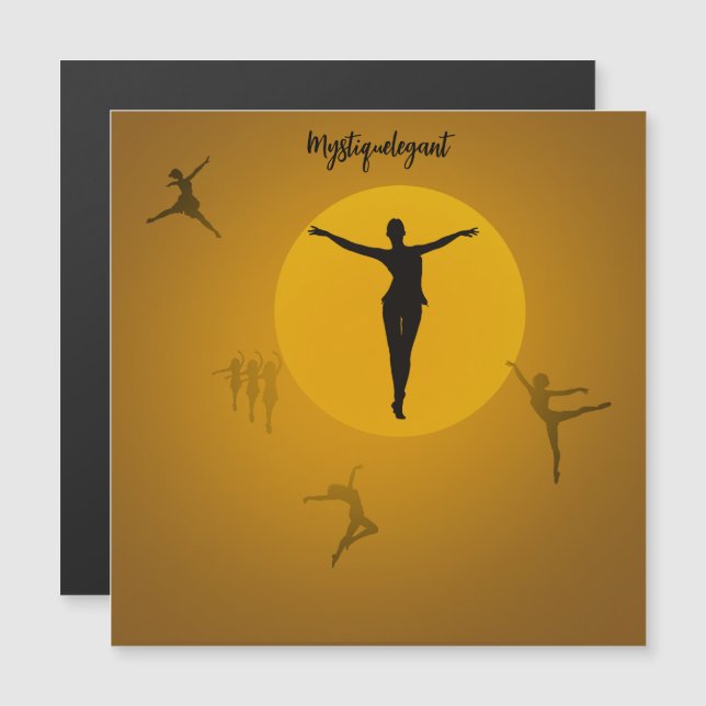 Mystique Elegant Dance Magnetic Invitation (Front/Back)