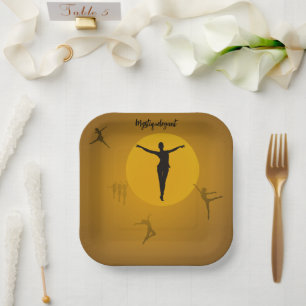 Mystique Elegant Dance Paper Plate