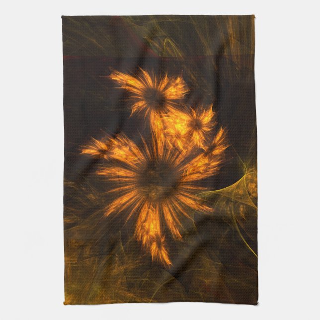 Mystique Garden Abstract Art Kitchen Towel (Vertical)