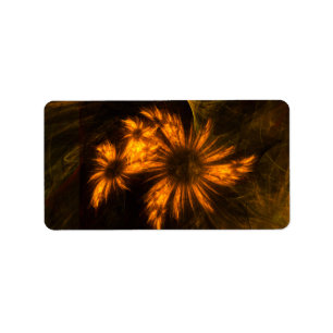 Mystique Garden Abstract Art Label