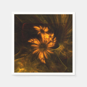 Mystique Garden Abstract Art Napkin