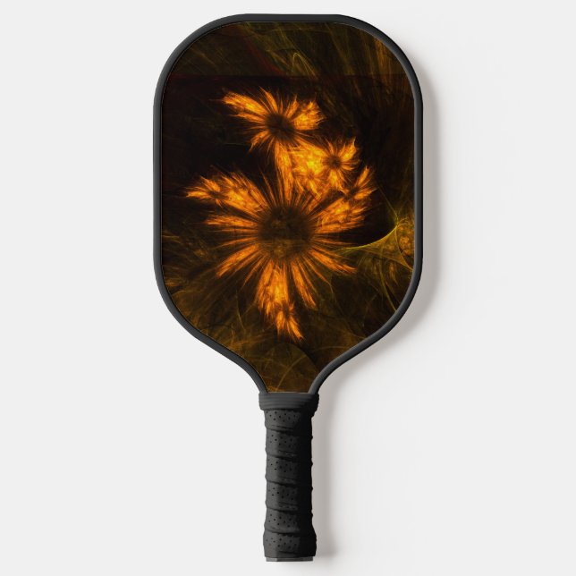 Mystique Garden Abstract Art Pickleball Paddle (Front)