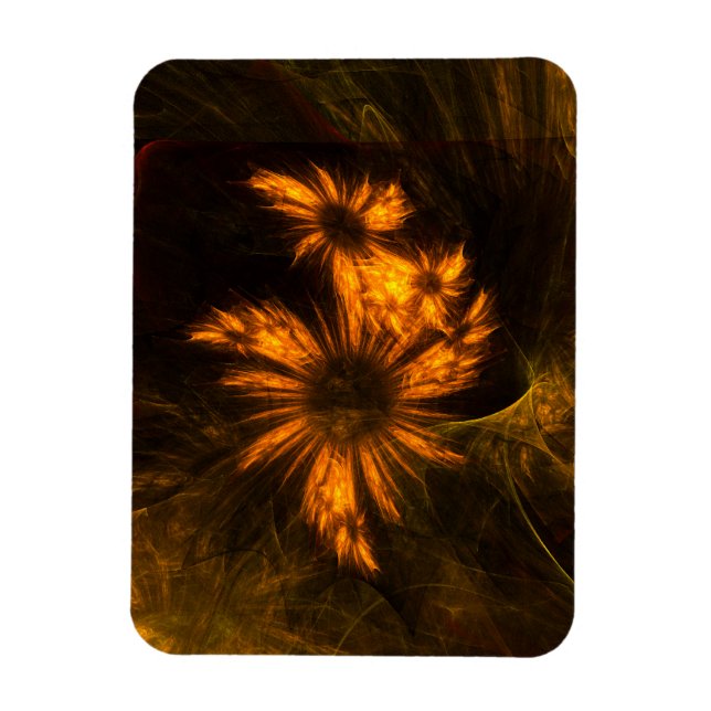 Mystique Garden Abstract Art Premium Magnet (Vertical)