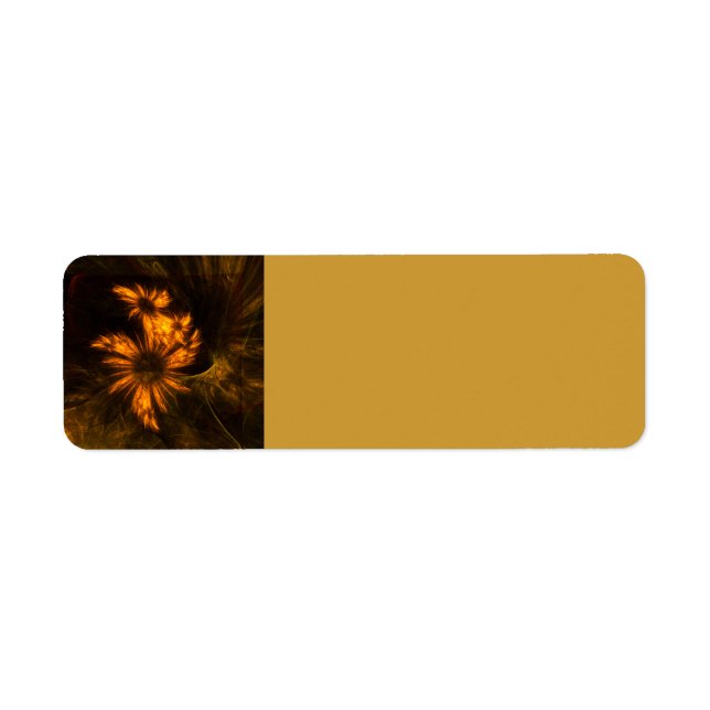 Mystique Garden Abstract Art Return Address Label (Front)