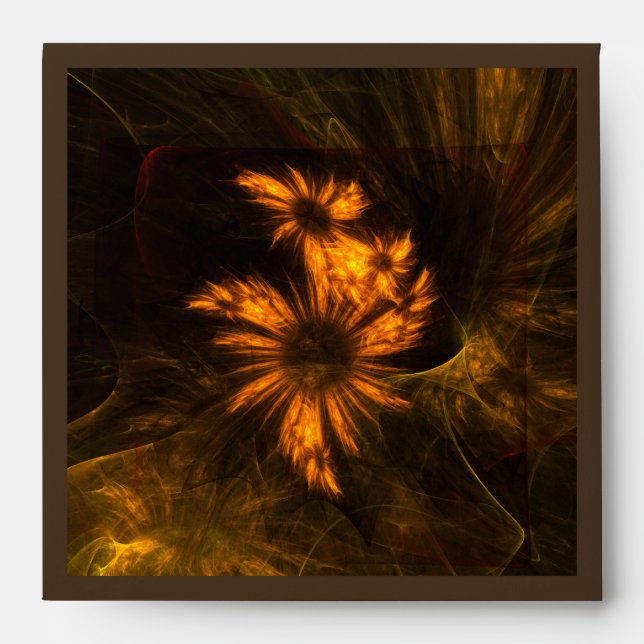 Mystique Garden Abstract Art Square Envelope (Front)