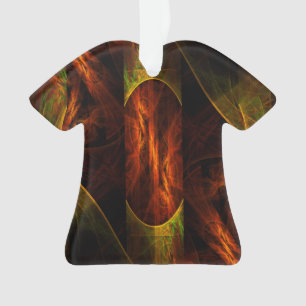 Mystique Jungle Abstract Art Acrylic Shirt Ornament