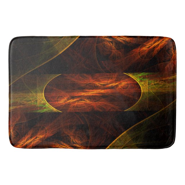 Mystique Jungle Abstract Art Bath Mat (Front)