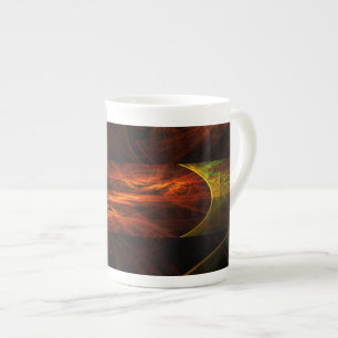 Mystique Jungle Abstract Art Bone China Mug