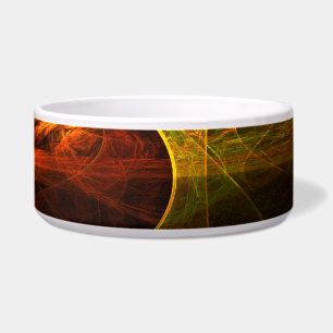 Mystique Jungle Abstract Art Dog Bowl