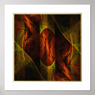 Mystique Jungle Abstract Art Foil Prints