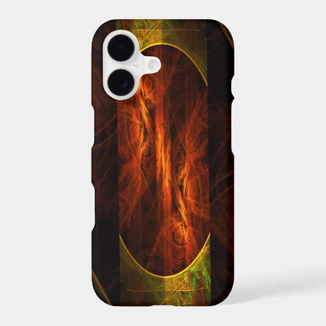 Mystique Jungle Abstract Art Glossy iPhone Case (Back)