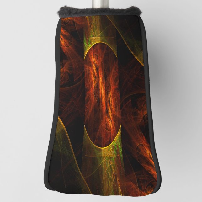 Mystique Jungle Abstract Art Golf Head Cover (Rotate 90)
