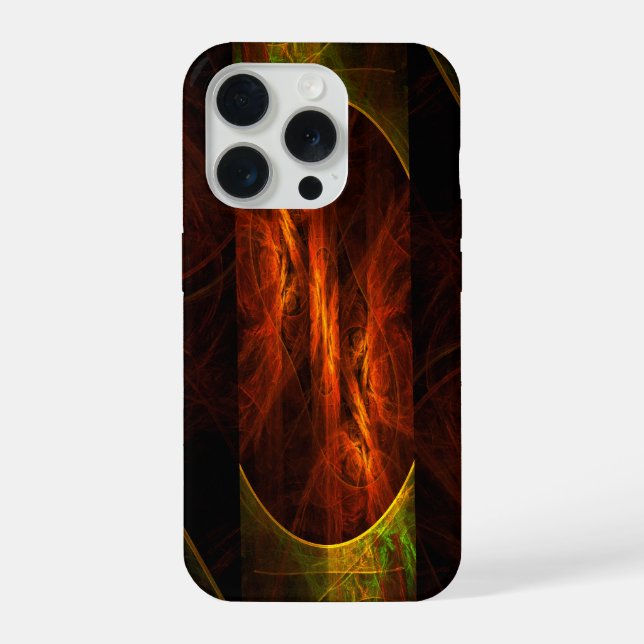 Mystique Jungle Abstract Art iPhone Case (Back)
