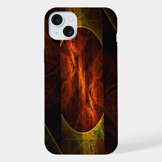 Mystique Jungle Abstract Art iPhone Case (Back)