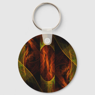 Mystique Jungle Abstract Art Keychain