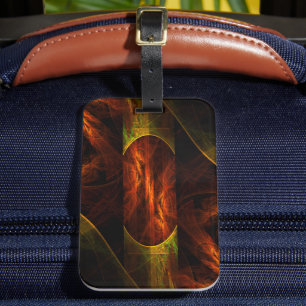 Mystique Jungle Abstract Art Luggage Tag