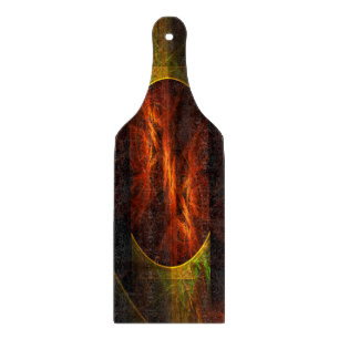 Mystique Jungle Abstract Art Paddle Cutting Board