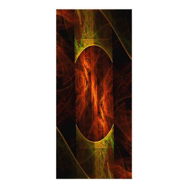 Mystique Jungle Abstract Art Rack Card (Front)
