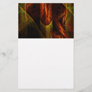 Mystique Jungle Abstract Art Stationery