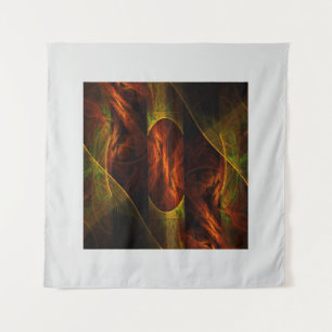 Mystique Jungle Abstract Art Tapestry