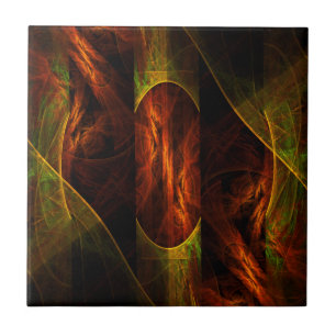 Mystique Jungle Abstract Art Tile