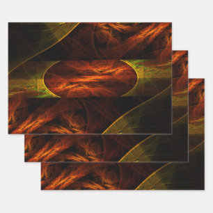 Mystique Jungle Abstract Art Wrapping Paper Sheet