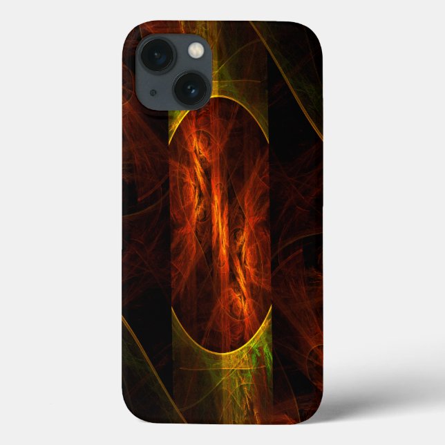 Mystique Jungle Modern Abstract Fractal Art Case-Mate iPhone Case (Back)