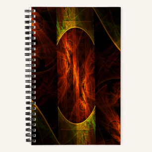 Mystique Jungle Modern Abstract Fractal Art Notebook