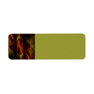 Mystique Jungle Modern Abstract Fractal Art Return Address Label