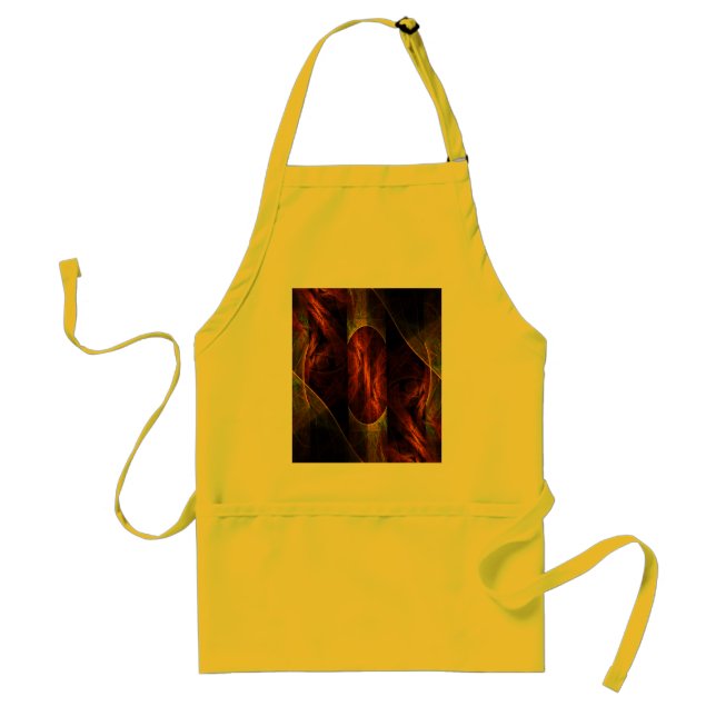 Mystique Jungle Modern Abstract Fractal Art Standard Apron (Front)