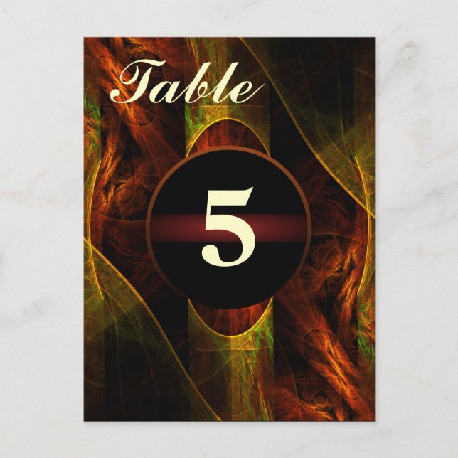 Mystique Jungle Table Number Postcard (Front)