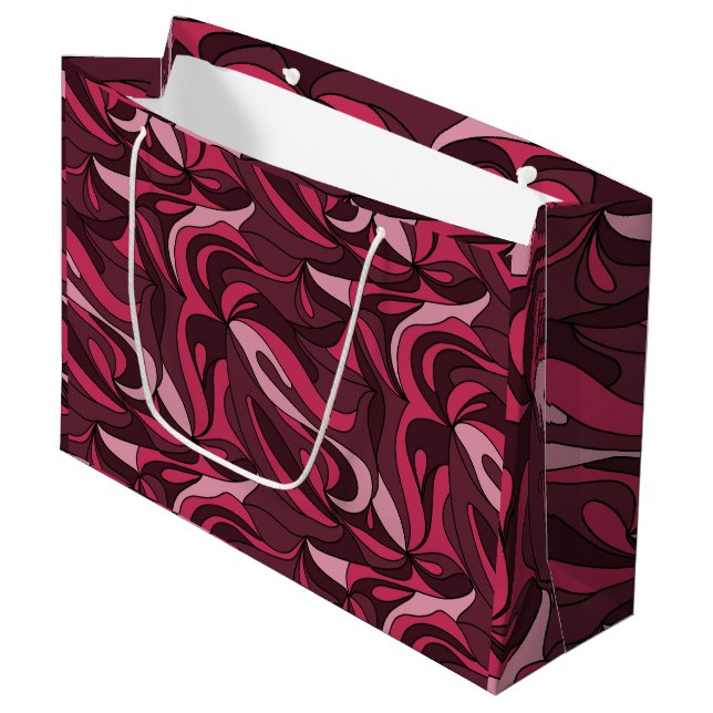Mystique Magenta  Large Gift Bag (Front Angled)