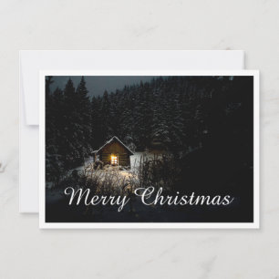 Mystische Hütte im tiefen Wald, Weihnachten