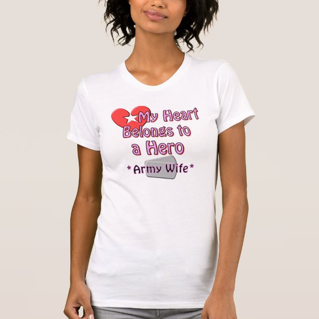 Myt heart belongs to a hero T-Shirt (Front)