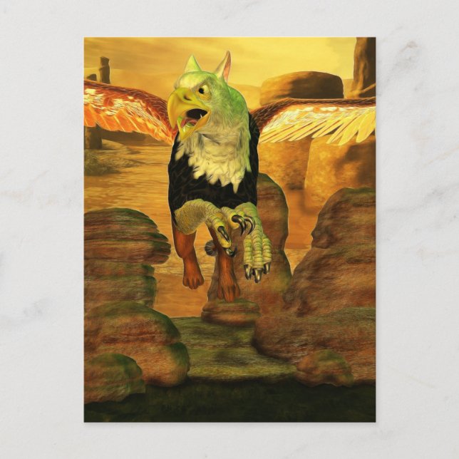Myth Series 1 Griffin Earth Postcard (Front)
