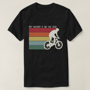 MYTHERAPY IS ON THE TRAILS-Mountain Bike Graphic T-Shirt
