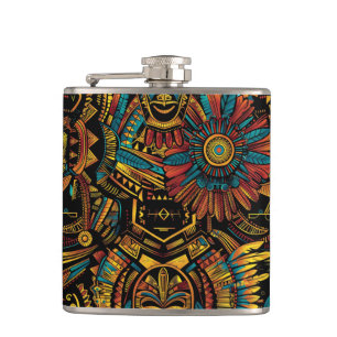 Mythic Cobalt "Aztec Dream" Wrapped Vinyl Flask