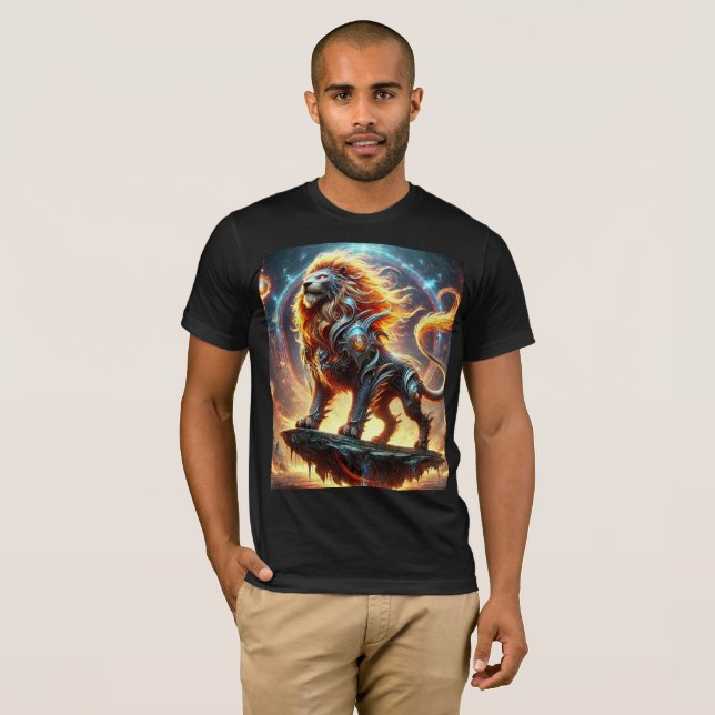Mythic Dragon Lion T-Shirt Design. (Front Full)