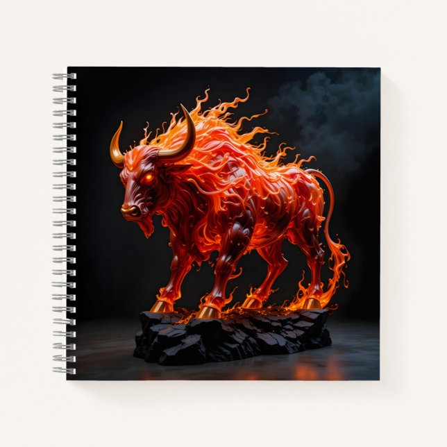 Mythic Fire Bull Notebook (Front)