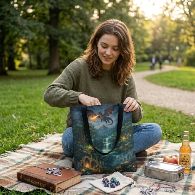 Mythic Realms Fragmented Legends Tote Bag (Creator Uploaded)