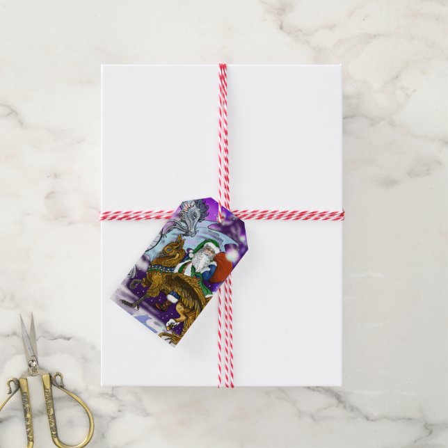 Mythic Santa Gift Tags (With Twine)