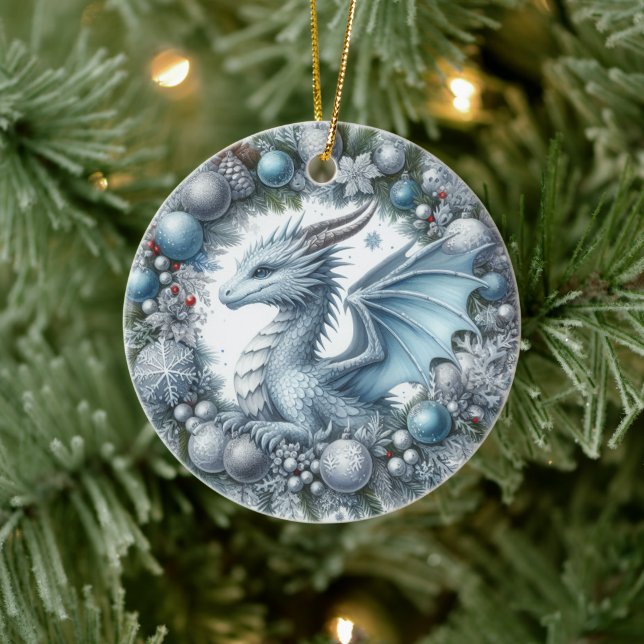 Mythic Wreathkeepers of Winter Ceramic Ornament (Tree)